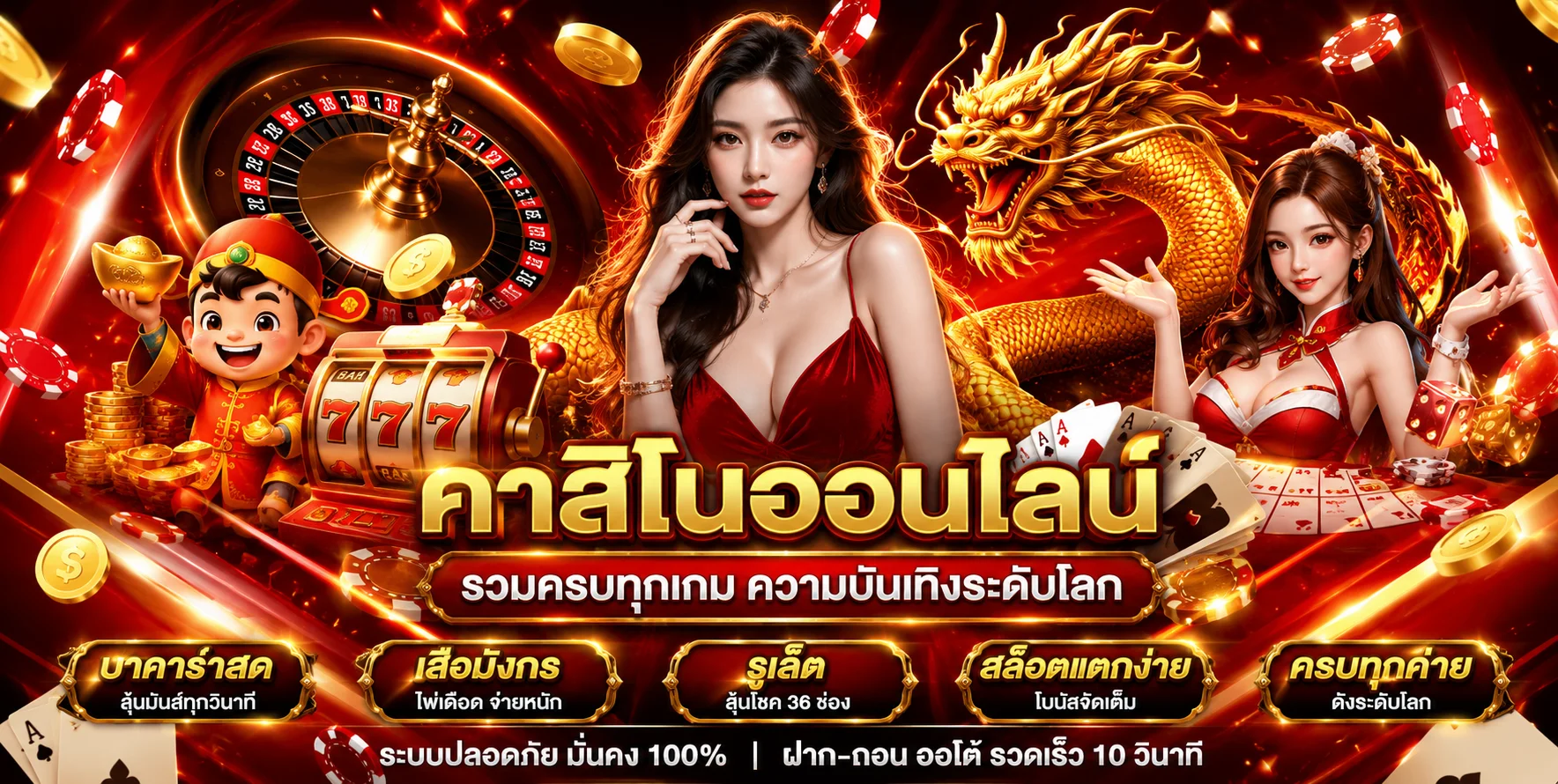 คาสิโนออนไลน์ TGA1168 บาคาร่าสดกับดีลเลอร์สาวไทย